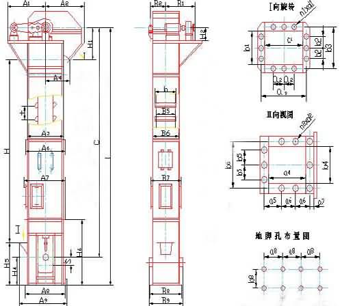斗式提升機圖紙廠家展示 斗式提升機圖紙廠家展示