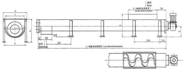 WLS無軸螺旋輸送機(jī)生產(chǎn)廠家圖紙 WLS無軸螺旋輸送機(jī)生產(chǎn)廠家圖紙
