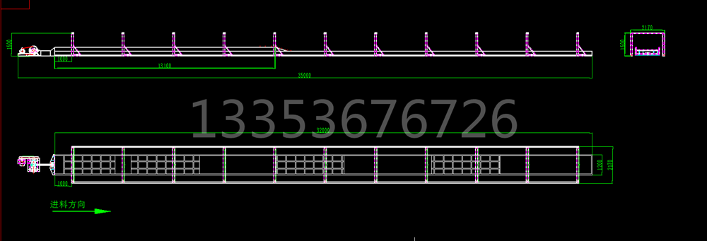 粉墻沙平面往復篩篩頭圖紙 粉墻沙平面往復篩篩頭圖紙